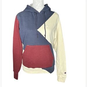 Champion Colorblock Hoodie with Logo size medium